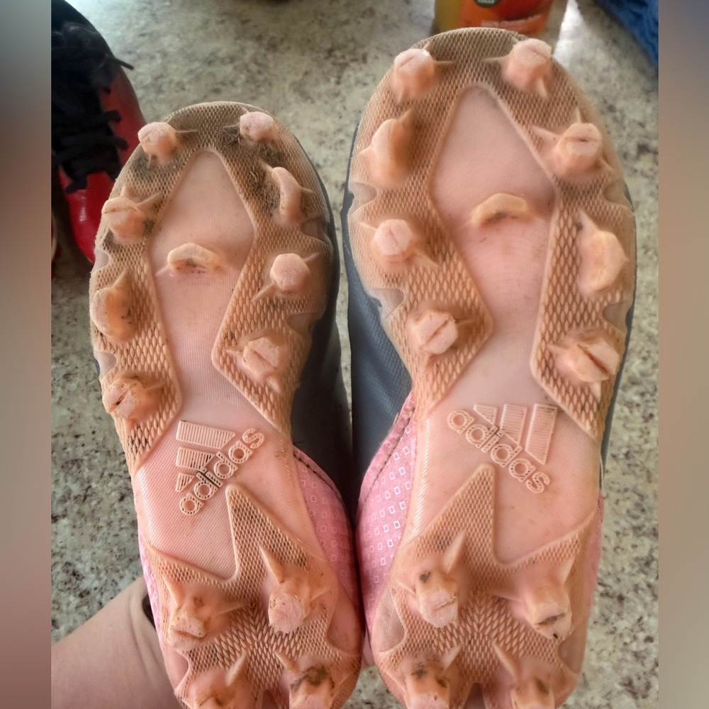 Pink & Grey Cleats - Picture 7 of 7